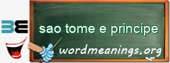 WordMeaning blackboard for sao tome e principe